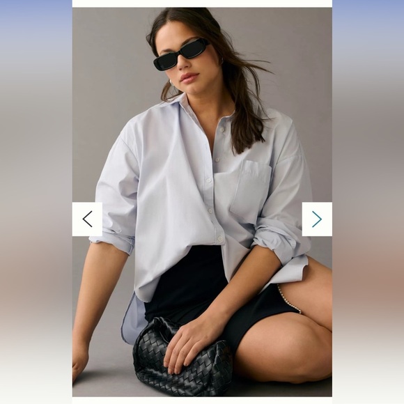 Maeve Button down oversized shirt! NWT! - Picture 4 of 6